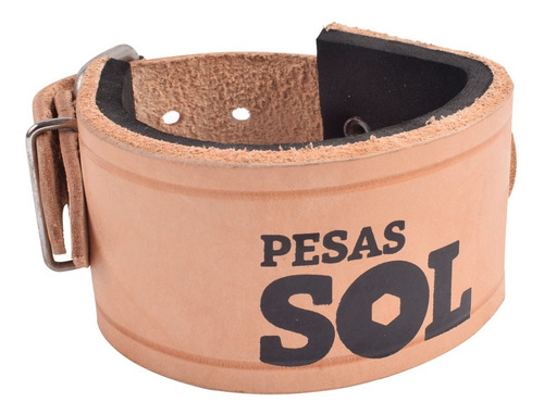 Imagen 1 de 4 de Tobillera De Cuero Para Polea Gimnasios Pesas Sol