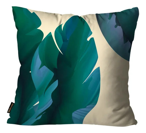 Kit Com 4 Capas De Almofadas Decorativas Verde Marinho