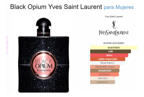 Perfume Black Opium 100 Ml Para Dama Yves Saint Laurent