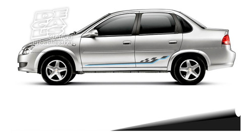 Calco Chevrolet Corsa Effect 2 Colores Juego