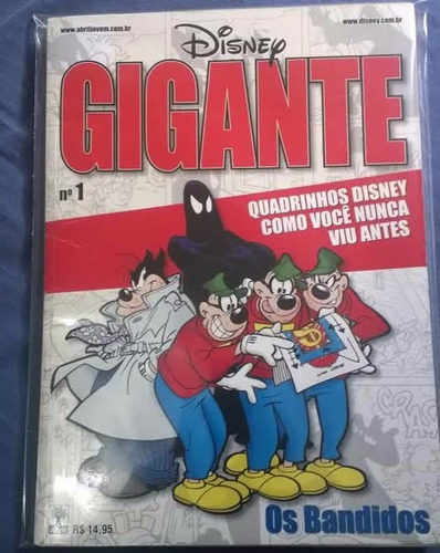 Disney Gigante Nº 1 - Os Bandidos! Edição Rara