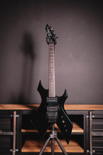 Guitarra Bc Rich Nj Series Warlock Black - Japan - 1992 Destro Preto Rosewood (Usado)