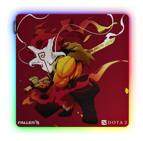 Mousepad Gamer Fallen Dota2 Omnislash Led Rgb Speed++ Grande