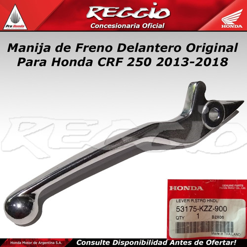 Manija De Freno Delantero Original Para Honda Crf250 2013-18