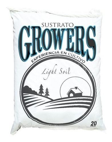 Imagen 1 de 4 de Sustrato Liviano Growers Light Soil 20 Litros Perlita Humus
