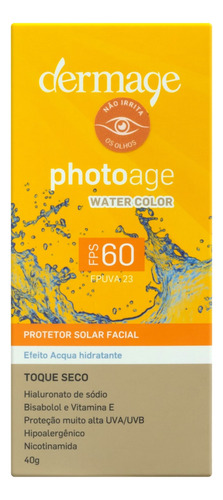 Protetor solar  Dermage  Photoage Toque Seco 60FPS 