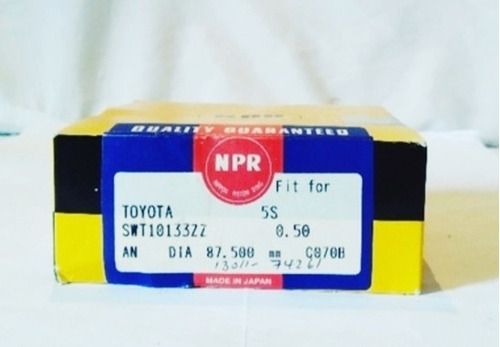 Anillos Toyota Camry 2.2 Aro Grueso 5s Npr Original Std/0.20