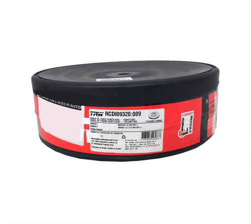 Par Disco Freio Dianteiro Duster 1.6 2012 Original Trw Varga
