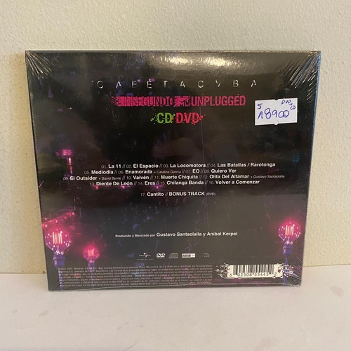 Cafe Tacvba Un Segundo Unplugged Cd Y Dvd Nuevo