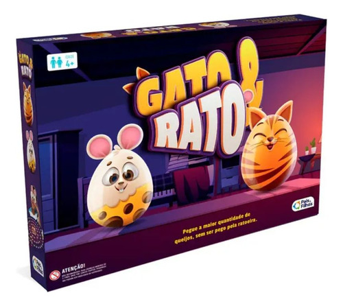Jogo Tabuleiro Gato E Rato Infantil Pais E Filhos