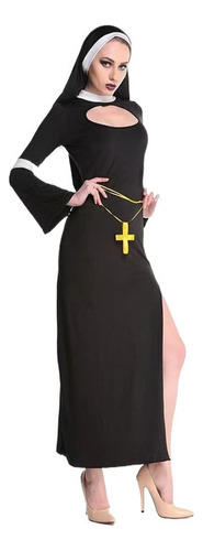 2024 Disfraz De Monja De Halloween, Conjunto De Uniforme