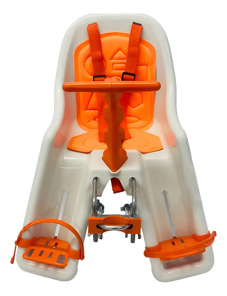 Cadeirinha Dianteira Ziphome Infantil Baby Bike Bicicleta Cor Branco/laranja