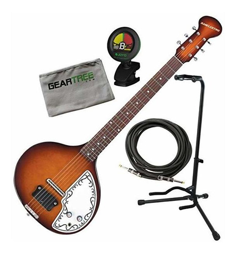 Danelectro Baby Sitar P/bacco Sunburst C/ Polish Cloth,  ©