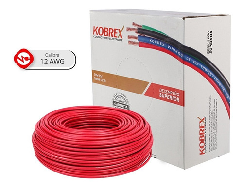 Imagen 1 de 5 de Caja 100mts Cable Blanco Cal 12 Awg Kobrex Vinikob 100%cobre