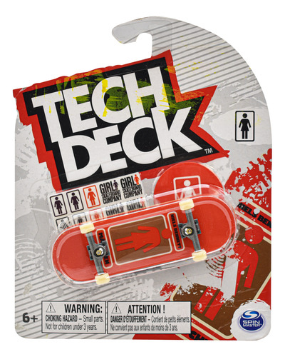 Tech Deck Bla Bac Photo Series Girl Roja Spin Master Cd