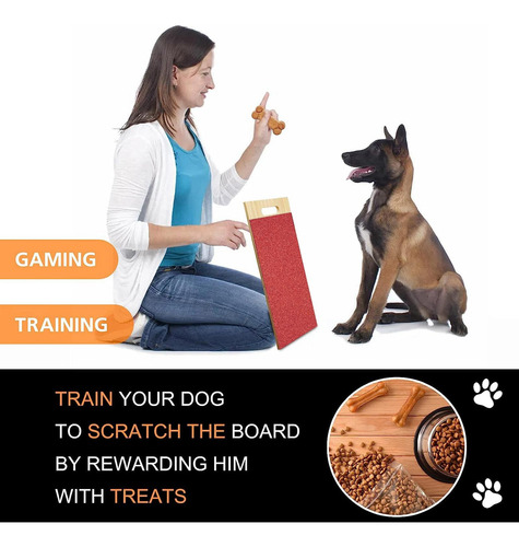 Almohadilla Para Rascar Para Perros, Garra De Molienda Rojo
