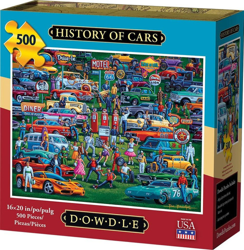 Dowdle Puzzle - Historia De Los Coches - 500 Piezas