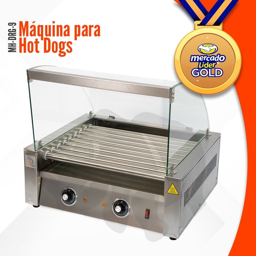 Imagen 4 de 6 de Máquina De Hot Dog 5 - 7 Y 9 Rodillos