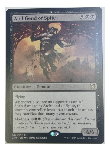 Carta Magic Archfiend Of Spite [c19] Mtg Demon