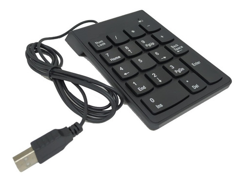 Mini Teclado Usb Numérico Com Fio Portátil Para Notebook Pc