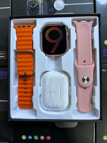 Kit Smart Watch S9 Pro Max + 2 Mallas + Auriculares