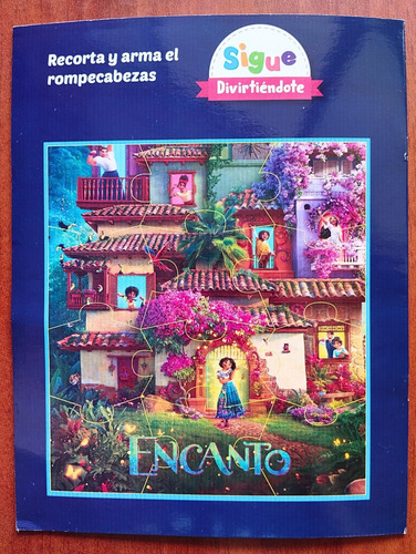 Cartilla Educativa Para Colorear Encanto Disney + Afiche
