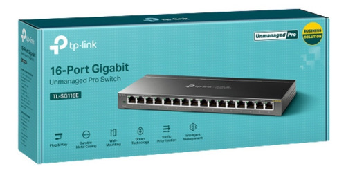 Switch Tp-link Tl-sg116e 16 Puertos Gigabit No Gestionable