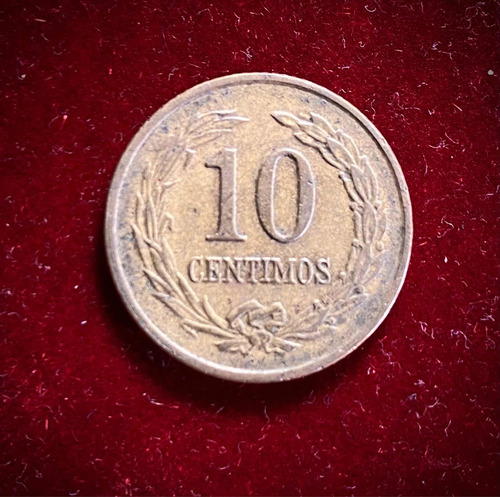 Moneda 10 Céntimos Paraguay 1947 Km 22