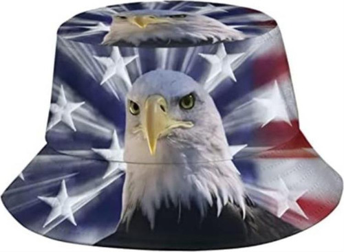 Águila Calva Y Bandera Americana, Sombreros Cubo, Gorra Sol