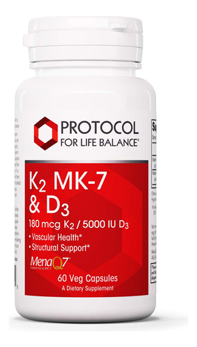 Protocol For Life Balance - K2 Mk-7 Y D3 - Salud Vascular Y