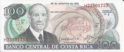 Costa Rica 100 Colones 1993