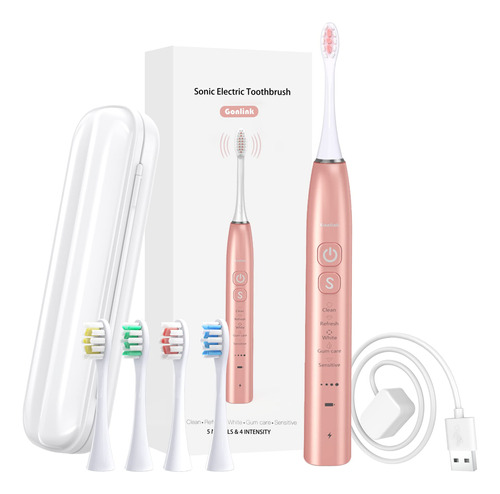 Gonlink Sonic Electric Toothbrush For Adults, 4 Toothbrush H