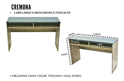 Escritorio Cremona Computadora Ejecutivo Moderno Oficina