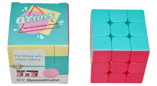 Rubik Cubo 3x3 Pastel Mágico Juguete Qytoys Rompecabezas