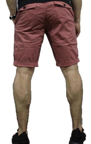Imagen 2 de 5 de Bermuda Elasticada Rosa Con Diseño