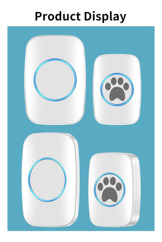 Timbre Para Perro Con Botón Táctil Con 60 Melodías,
