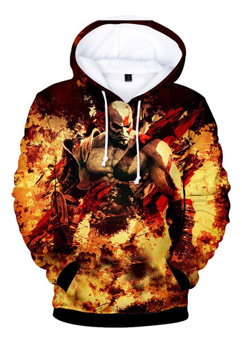 God Of War Kratos Sudaderas Chamarras Con Estampado 3d