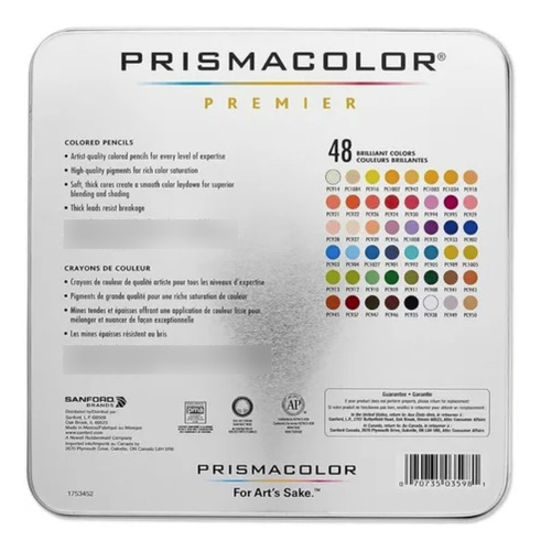 Lápices Prismacolor Premier - 48 Colores