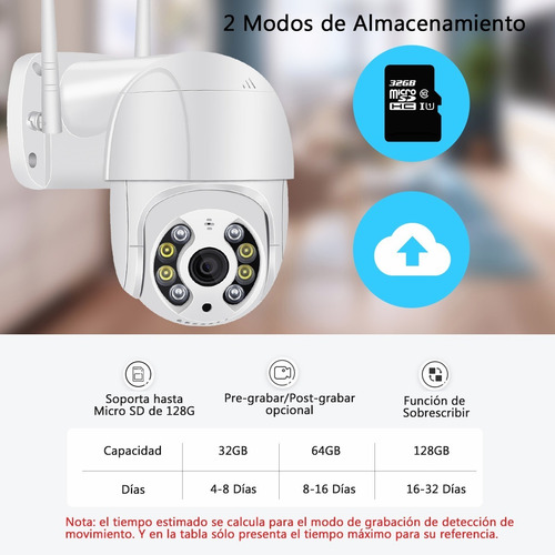 Imagen 6 de 9 de Cámara De Seguridad Wifi 1080p Hd Autoseguimiento Con Alarma