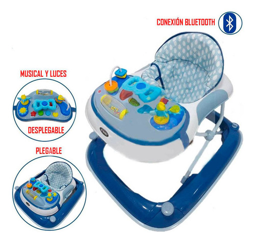 Andador Para Bebe Con Bandeja De Juego Y Bluetooth Abeja