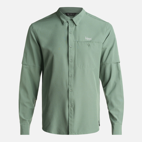 Camisa Hombre Murallon Q-dry Shirt Verde Musgo Lippi