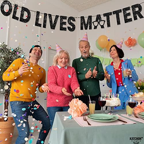 Katchon, Pancarta Old Lives Matter Brillo, 10 Pies | Black |