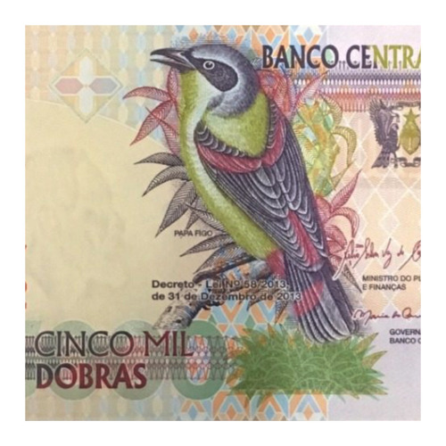 Santo Tome Y Principe 5.000 Dobras  Año 2013