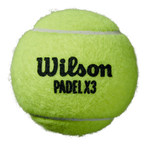 Pelotas De Padel Wilson X3 Speed Tubo Superficies Lentas Color Amarillo