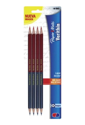 Bicolor Paper Mate Verithin Hexagonal Pack 4 Pz