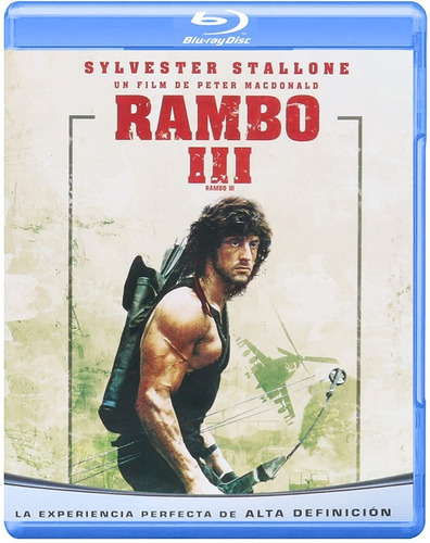 Rambo 3 Blu Ray Sylvester Stallone Película Nuevo