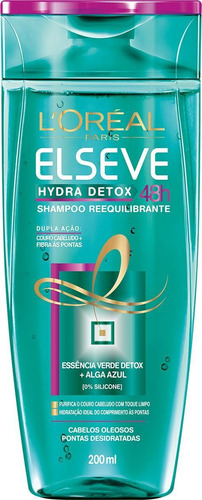 Shampoo Elseve Hydra-detox Anti-oleosidade L'oréal 200ml