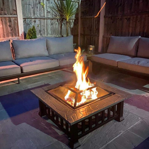Fogón Brasero Parrilla A Carbón O Leña Para Patio O Terraza