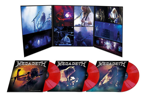 Megadeth Night In Buenos Aires Red Vinyl Import Lp X 3