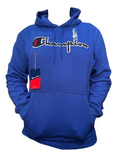 Sudadera Champion Con Forro Polar Logo Bordado Y Capucha